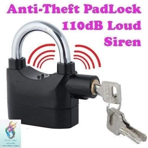 Motion Sensor Security Padlock Siren Alarm Lock