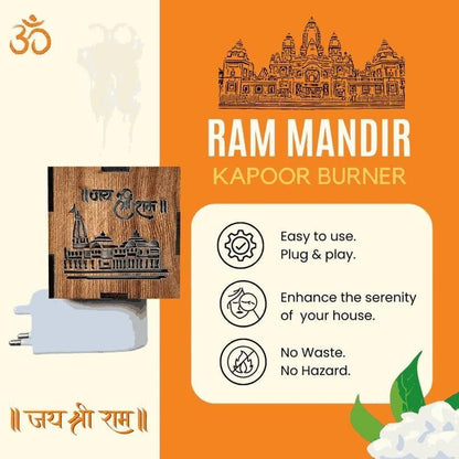 3-in-1 Ayodhya Ram Mandir Aroma Burner & Night lamp - Cheap bazar