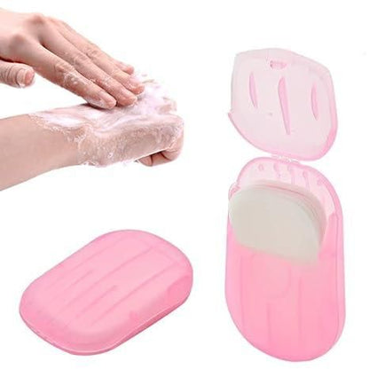 3 Pcs Portable Disposable Mini Scented Paper Soap - Cheap bazar