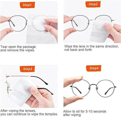 Anti Fog Wipes for Glasses (100 Pcs)