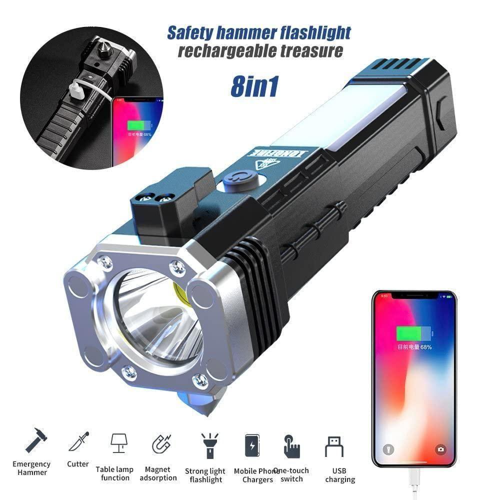 Portable Rechargeable Torch LED Flashlight - Cheap bazar