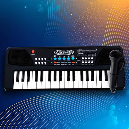 37 Keys Piano Keyboard Toy with Microphone, USB Power Cable & Sound Recording Function Analog Portable Keyboard - Cheap bazar