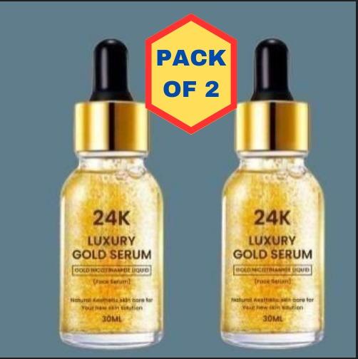 24K Gold Face Serum (Pack Of 2) - Cheap bazar