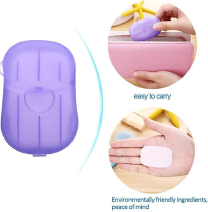 3 Pcs Portable Disposable Mini Scented Paper Soap - Cheap bazar