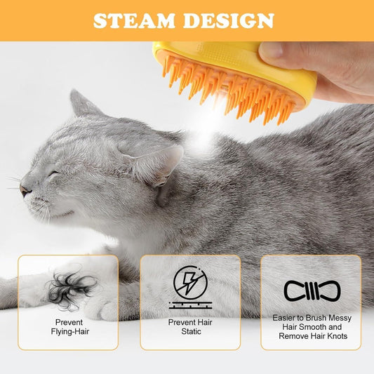 Steaming Pet Hairbrush - Cheap bazar