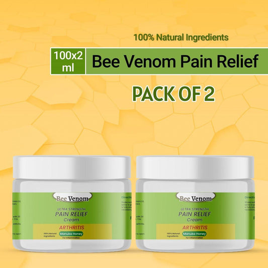 Bee Venom Ultra Strength Pain Relief Cream 100gram (Pack of 2) - Cheap bazar