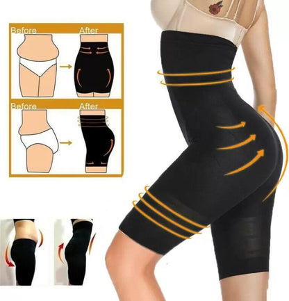 4-in-1 Shaper - Quick Slim Shape Wear Tummy, Back, Thighs, Hips - Black/Efffective Seamless Tummy Tucker (Assorted Colour) - Cheap bazar