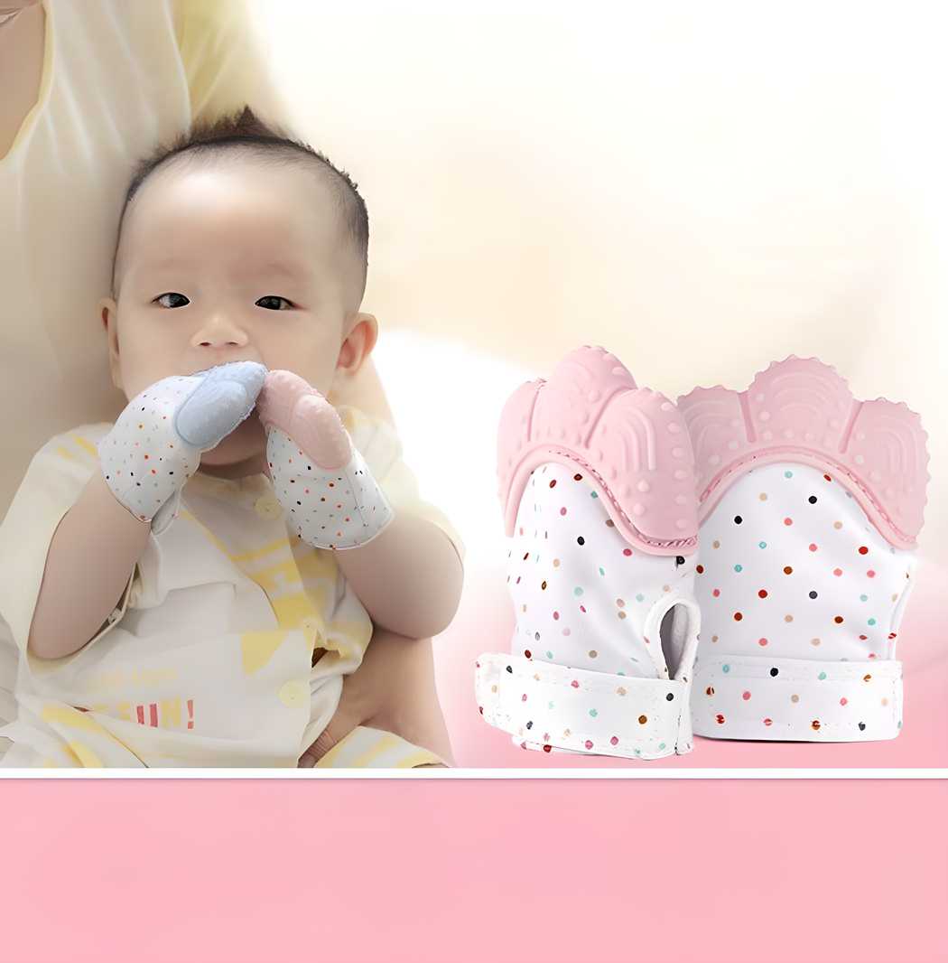 Silicone Self Soothing Teether Gloves Toy for Babies - Cheap bazar