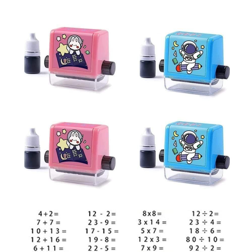 Birud Addition Stamps for Kids, Roller Design Teaching Stamp,Math Stamps Practice Tools - Cheap bazar