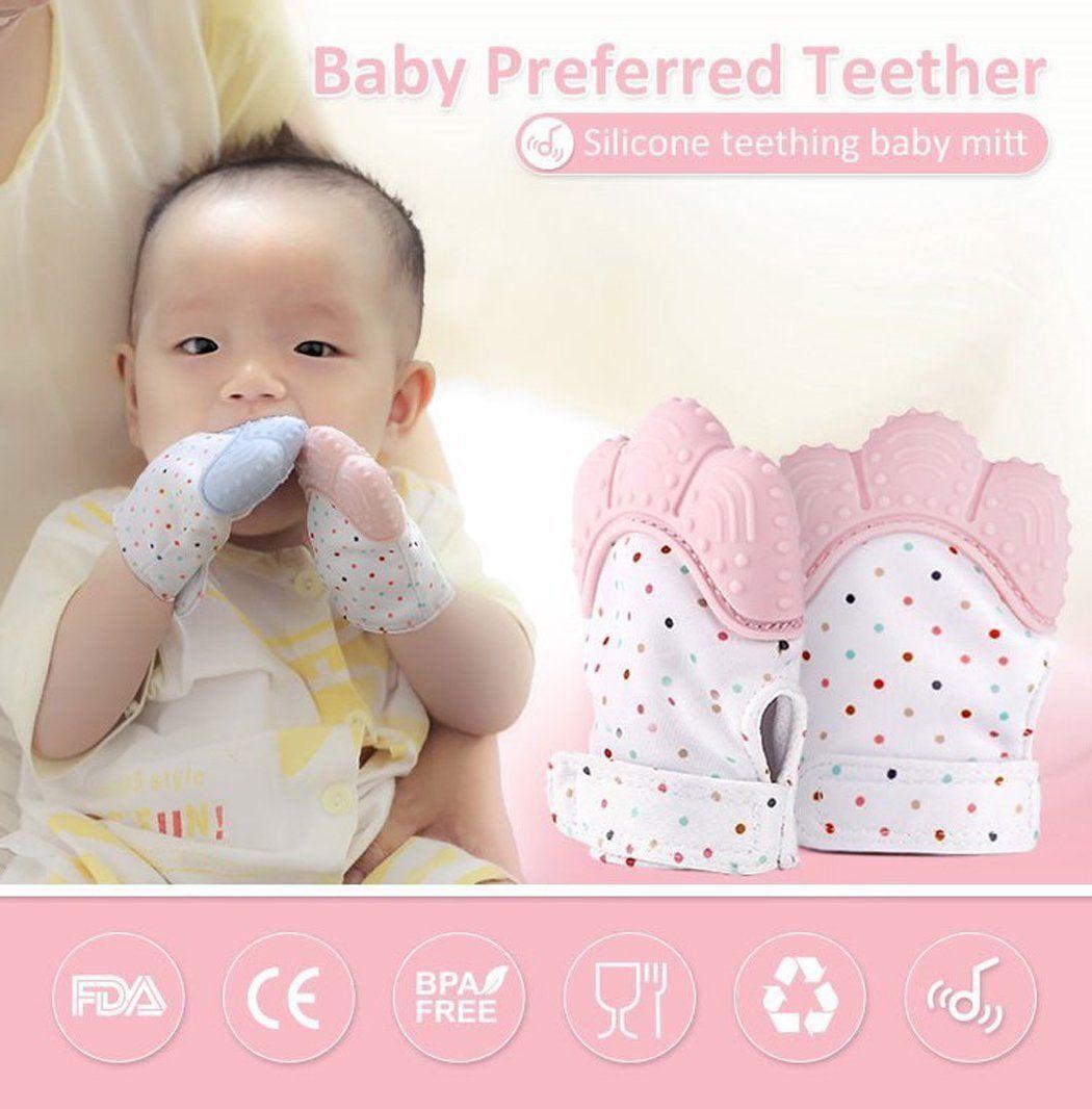 Silicone Self Soothing Teether Gloves Toy for Babies - Cheap bazar