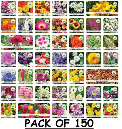 150 Variety of Organic Flower Seeds - Cheap bazar