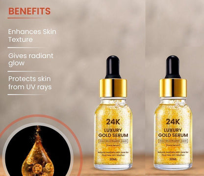 24K Gold Face Serum (Pack Of 2) - Cheap bazar