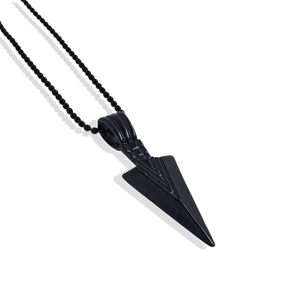 Saizen Arrow Black Locket Pendant