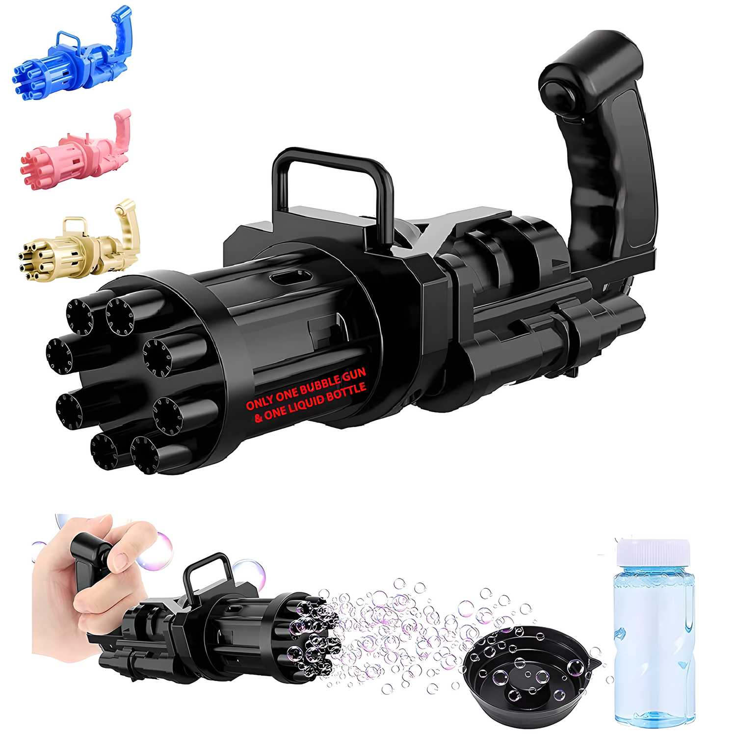 Rocket Launcher Electric Bubble Machine Gun for Toddlers Toys - Cheap bazar