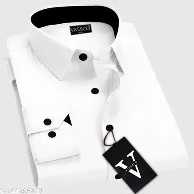 Full Sleeves Shirt for Men (White,