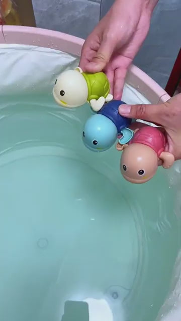 Cute Swimming Turtle Bath Toys for Kids Wind Up Toys for 1 Year Old Kids